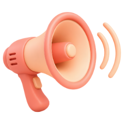 Drawing of a handheld megaphone